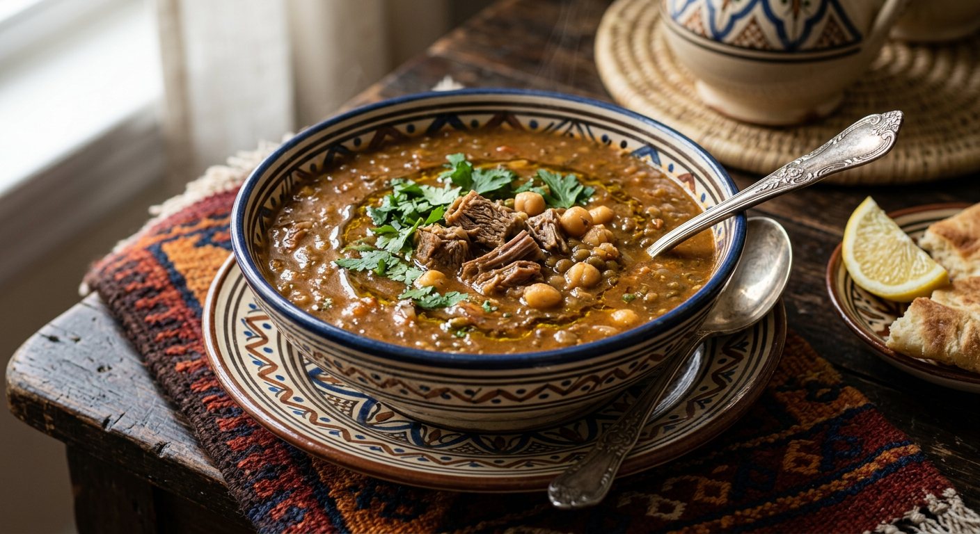 Hrira Oranaise (Velvety Sourdough-Thickened Spiced Lamb Soup) — Algeria