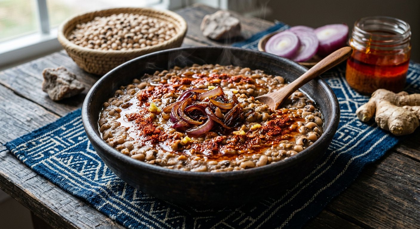 Lab-lab (Stewed Black-Eyed Peas with Onion Oil) — Niger
