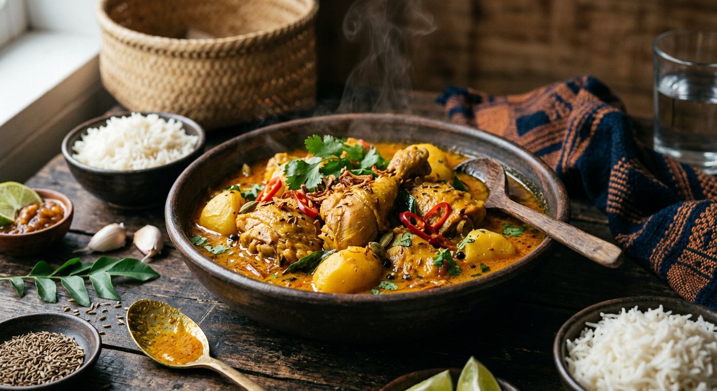 Kari Poul (Creole Chicken and Potato Curry) — Seychelles