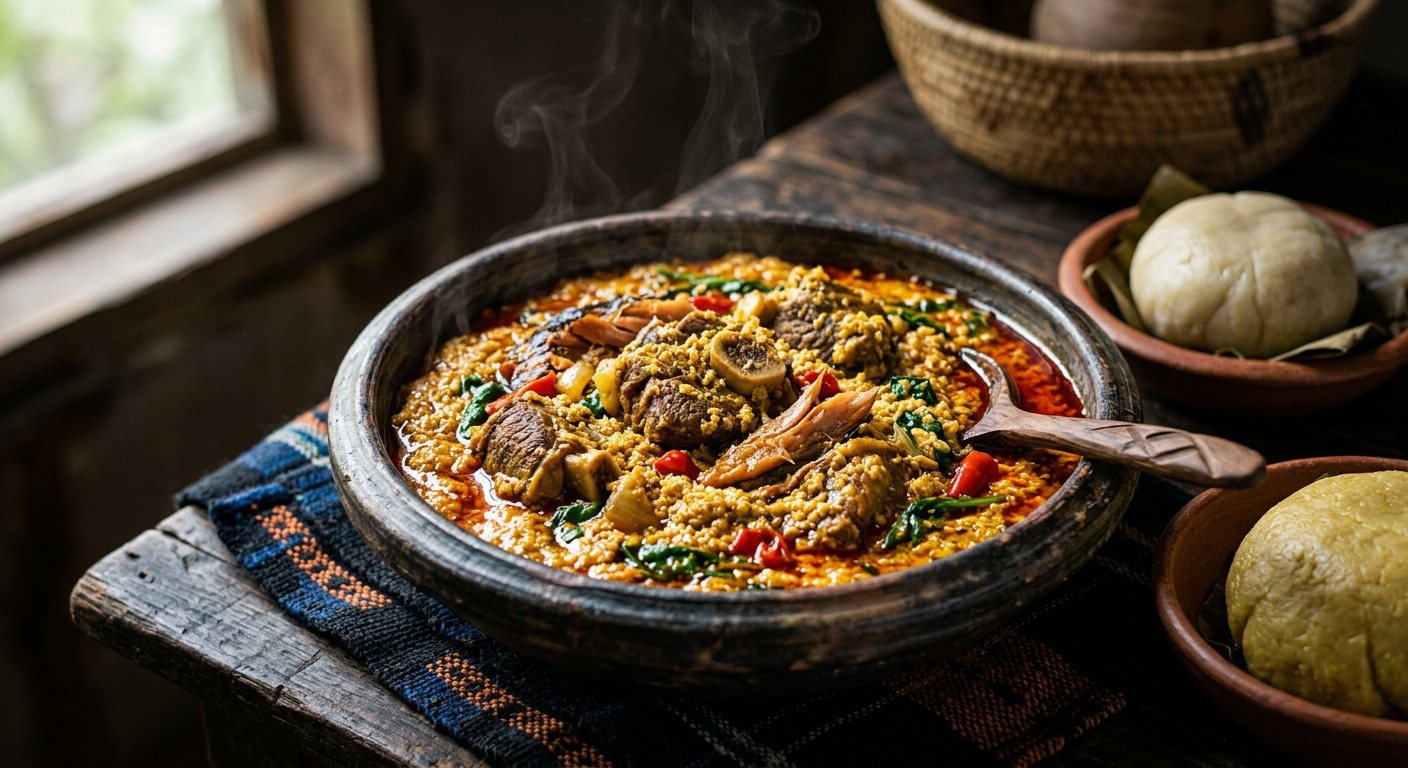 Sauce Goussi (Rich Egusi Melon Seed and Smoked Meat Stew) — Benin