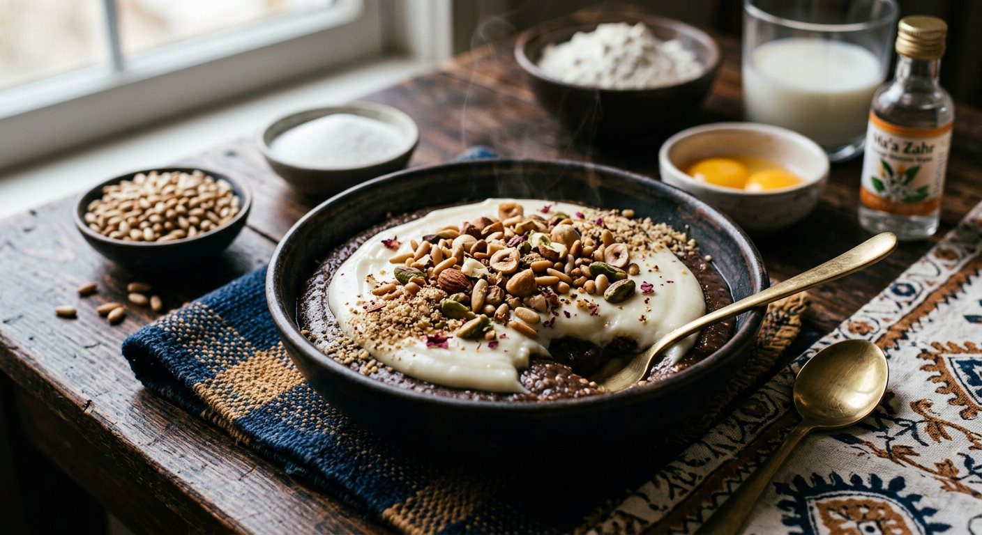 Assidat Zgougou (Aleppo Pine Seed Custard) — Tunisia