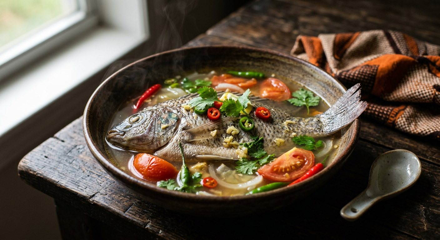 Supu ya Nsomba (Clear Fresh Bream Soup) — Zambia
