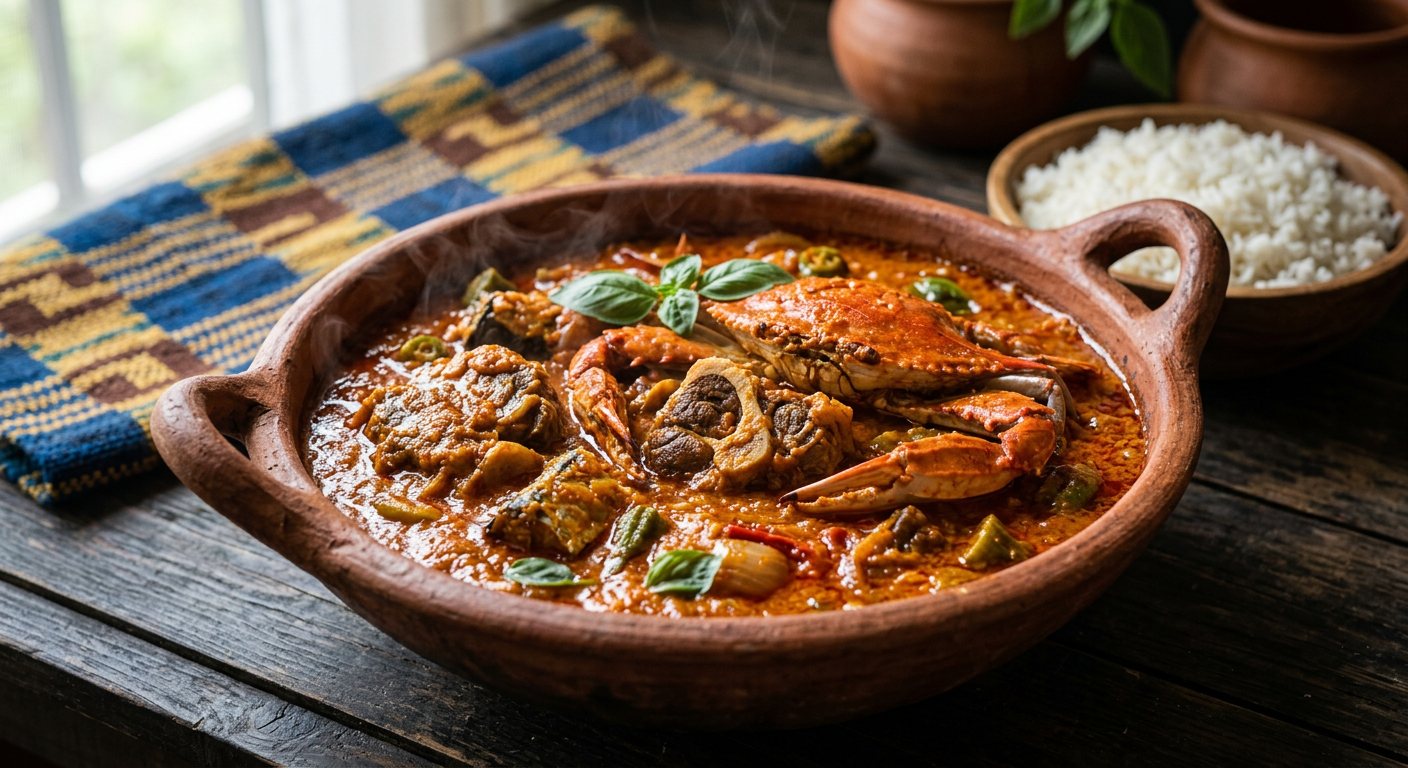 Sauce Graine Forestière (Rich Red Palm Fruit Pulp Stew) — Guinea