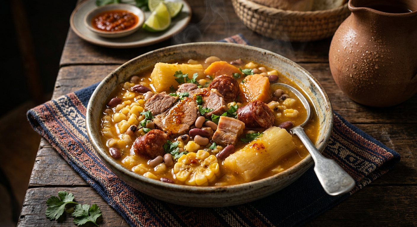Cachupa Rica (Slow-Cooked Corn, Bean, and Meat Stew) — Cabo Verde