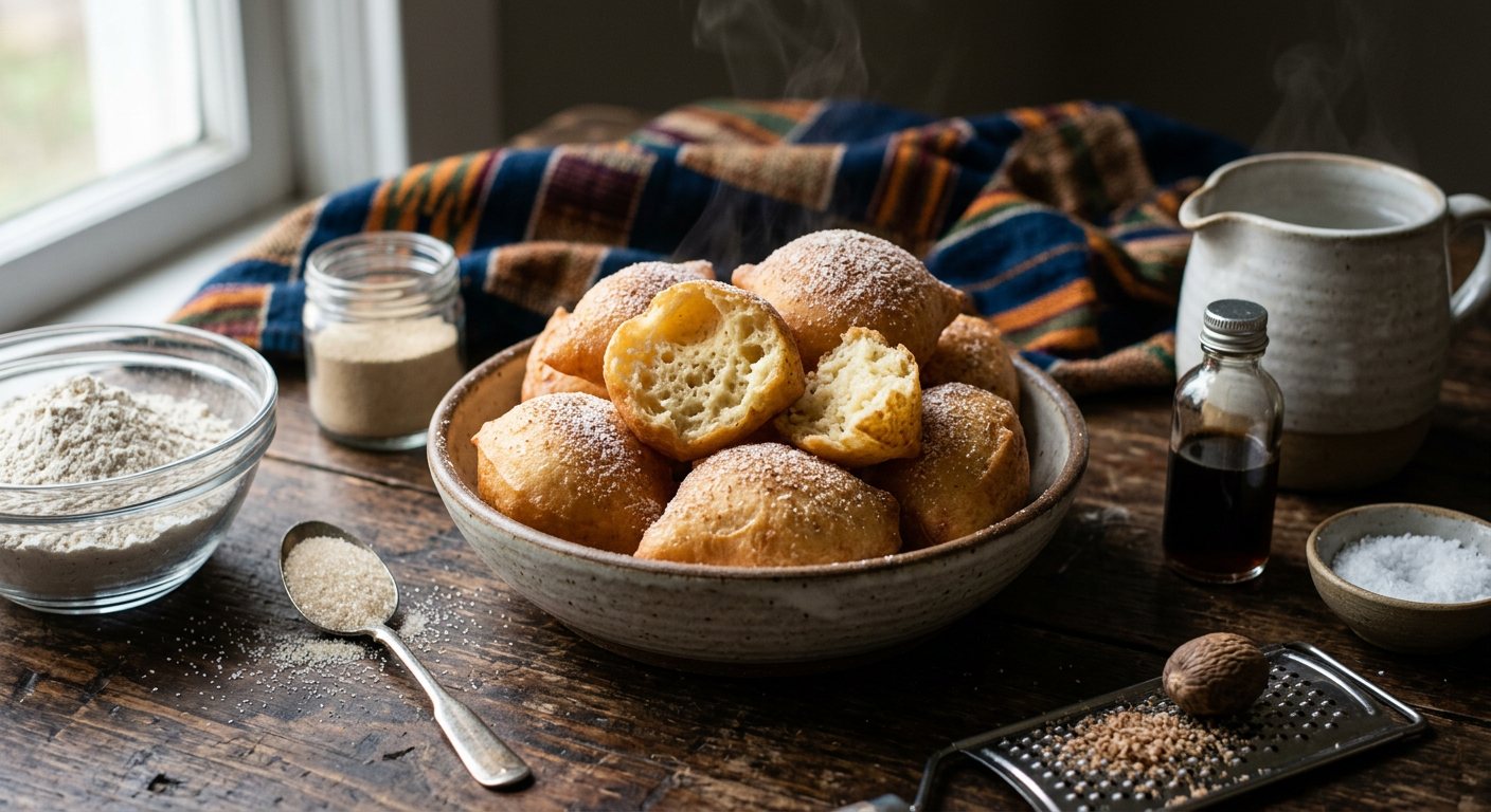 Yovo Doko (Sweet Puffed Wheat Flour Fritters) — Benin