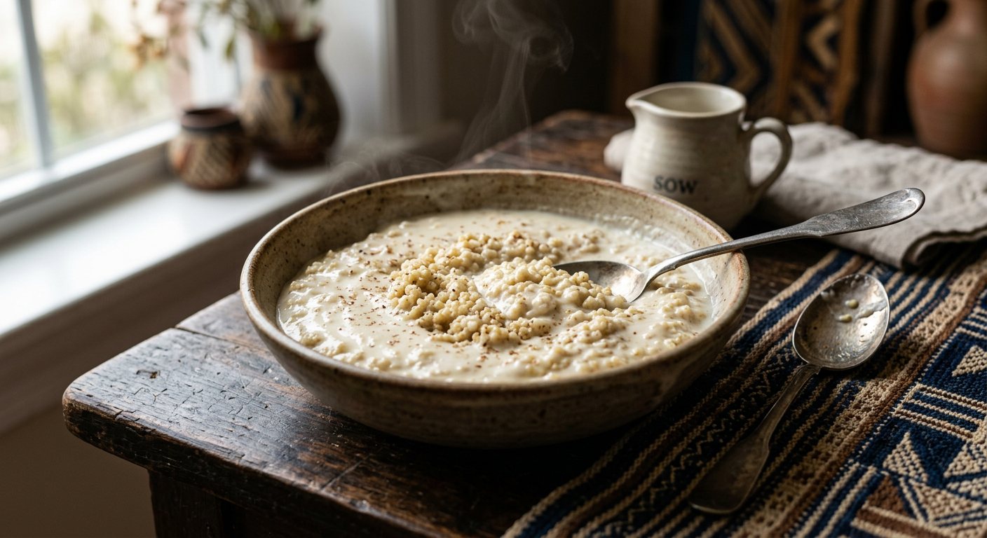 Lakh (Sweet Fermented Millet Porridge with Curdled Milk) — Senegal