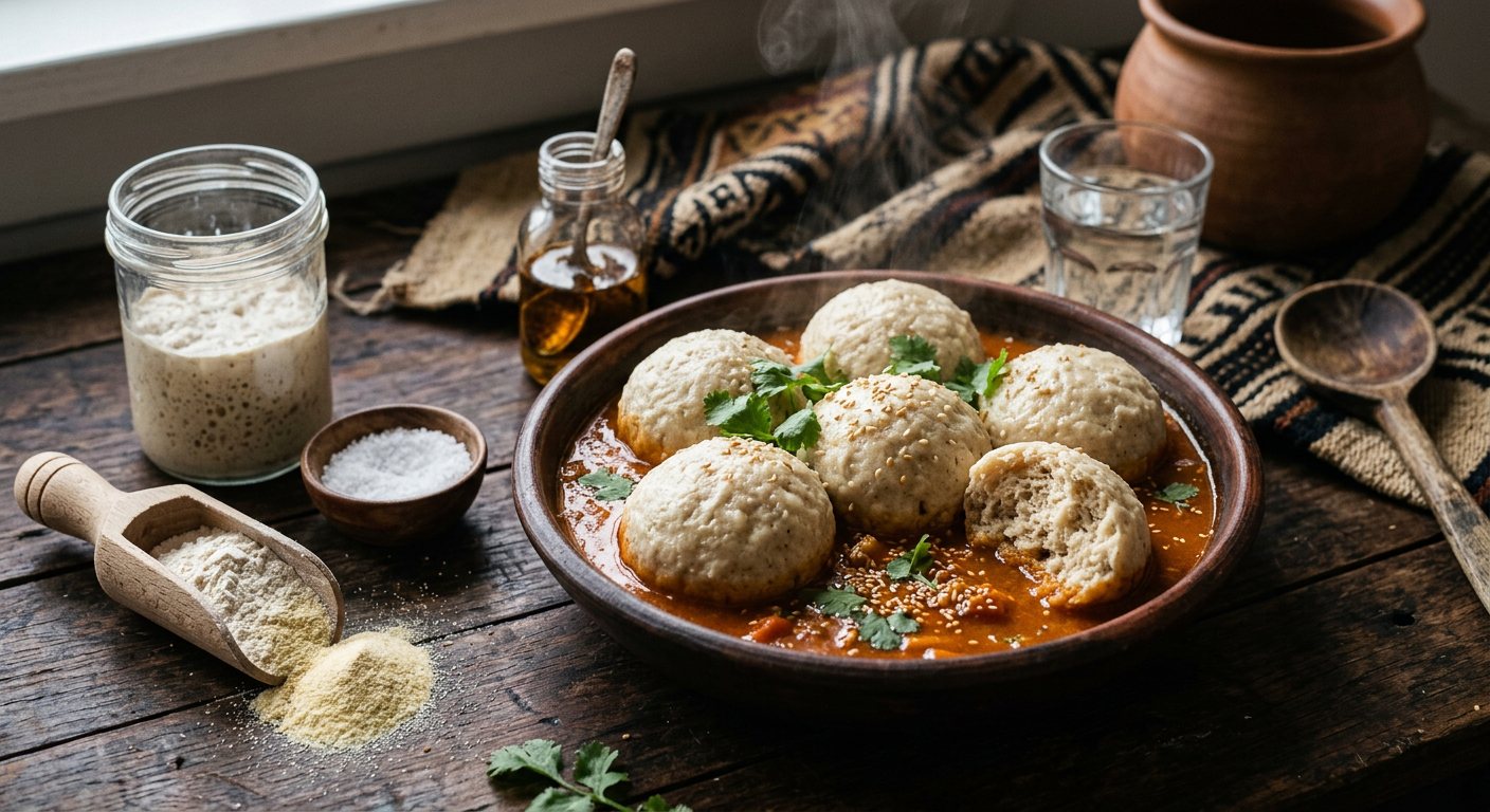 Widjila (Steamed Round Wheat Bread Rolls) — Mali