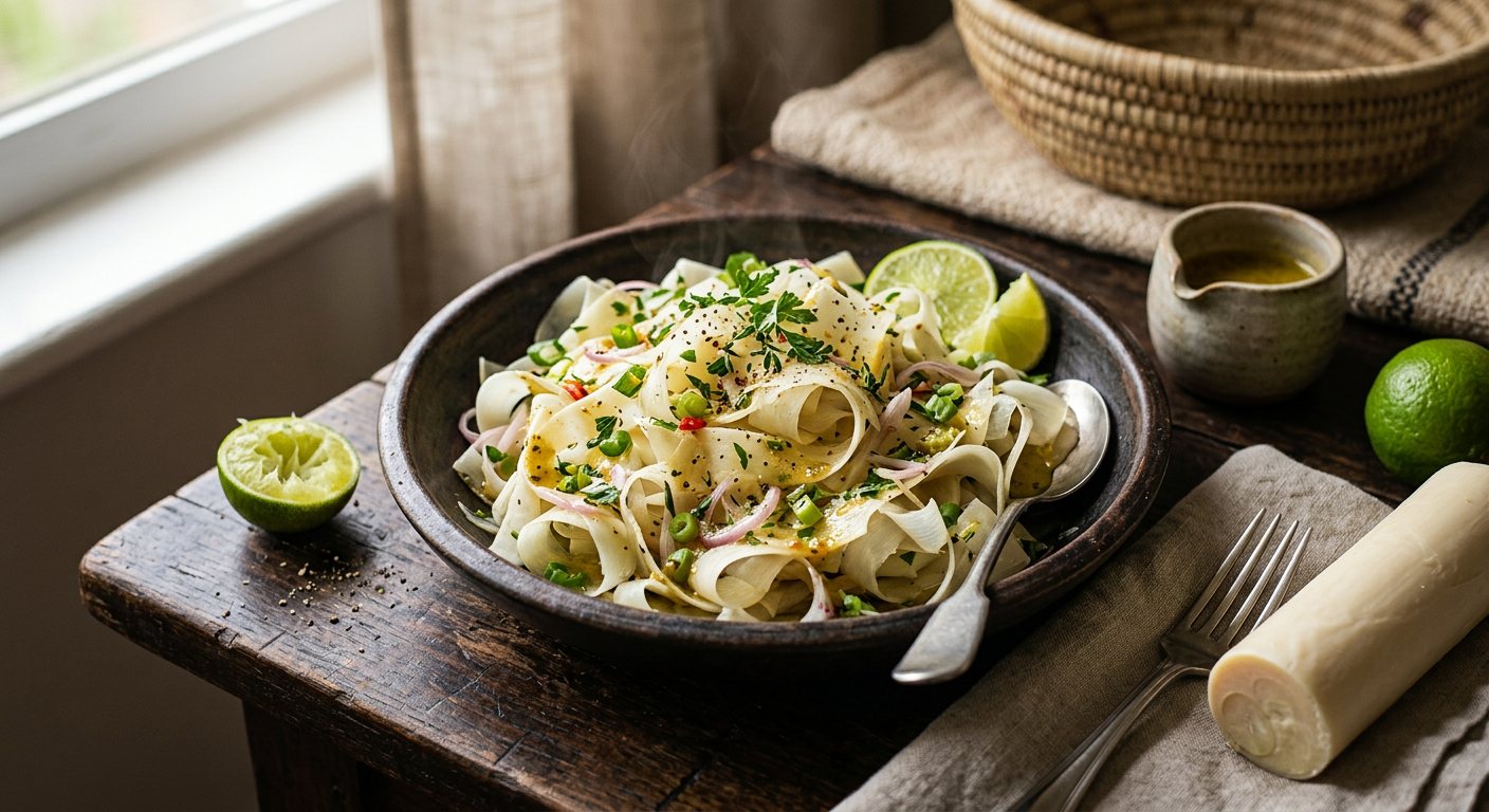 Salad Palmis (Millionaire's Palm Heart Salad) — Seychelles