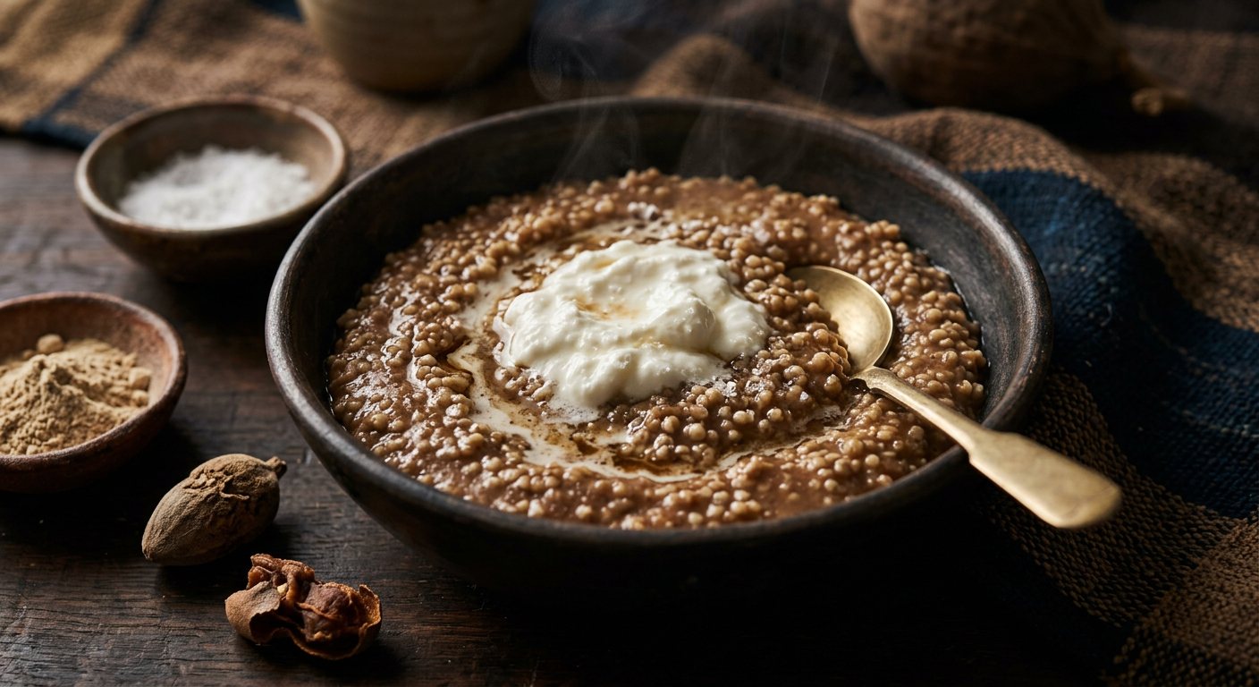 Lakat (Sweetened Millet Porridge with Sour Curds) — Gambia