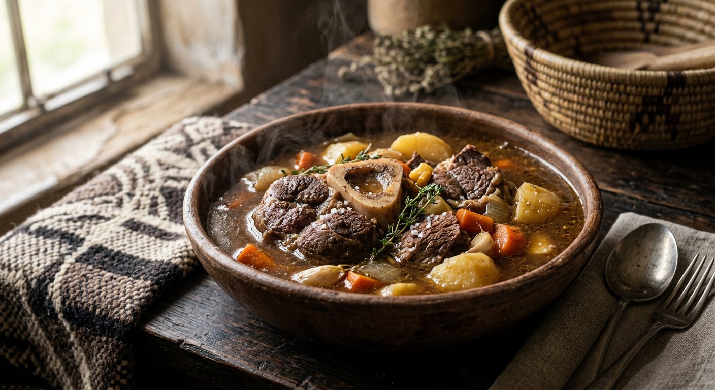 Sechu sa Khomo (Slow-Braised Mountain Beef Broth) — Lesotho