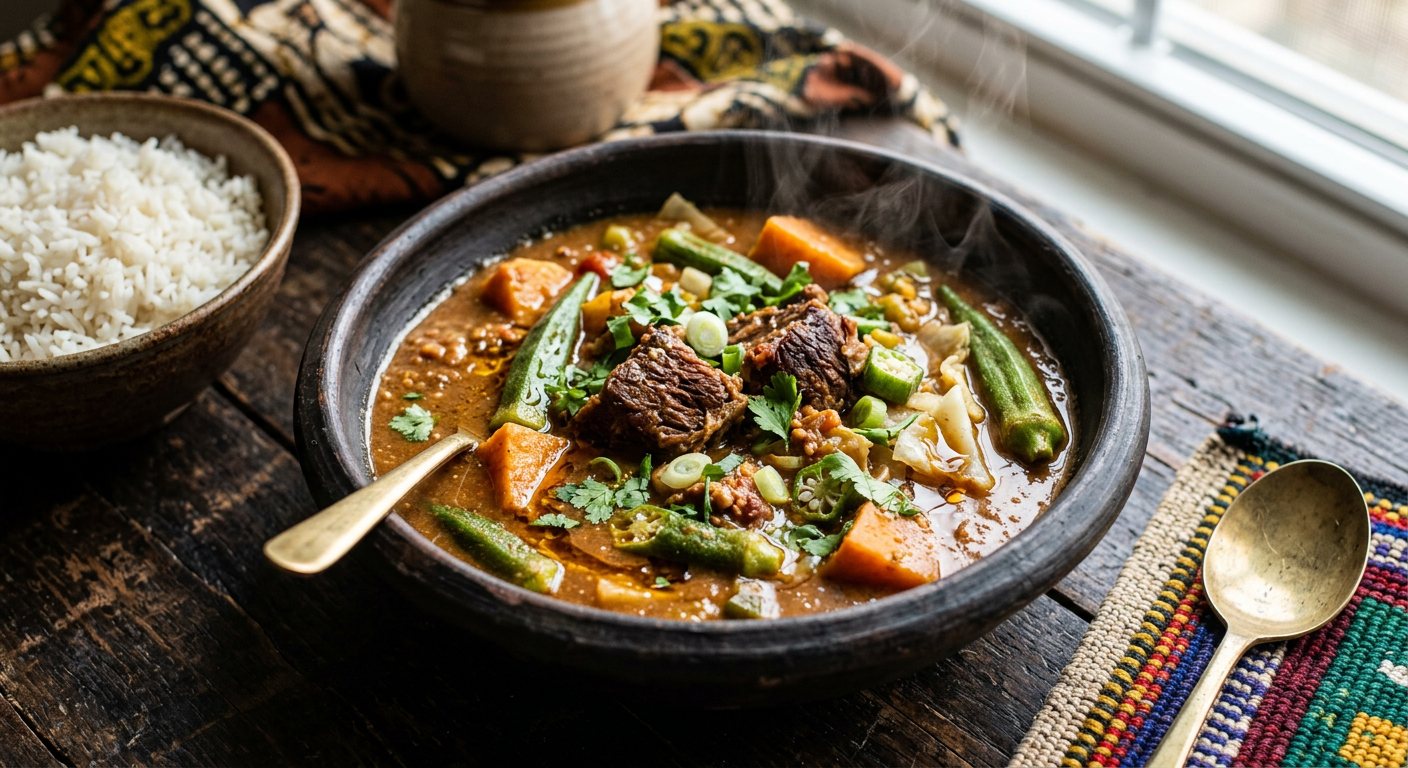 Tiguedege (Soninke Rich Ground Peanut Stew) — Mauritania