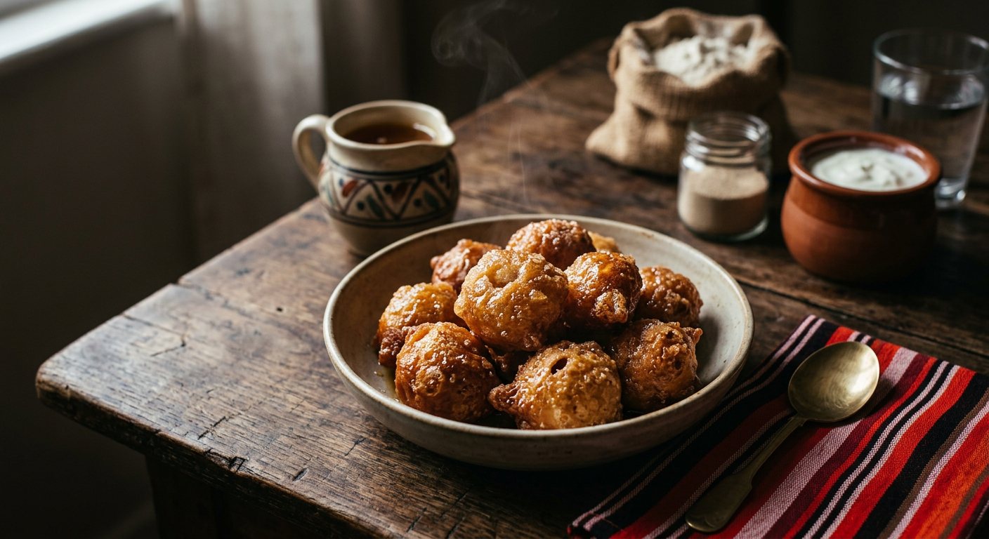 Kaimati (Crunchy Fried Sweet Dumplings in Sugar Syrup) — Kenya