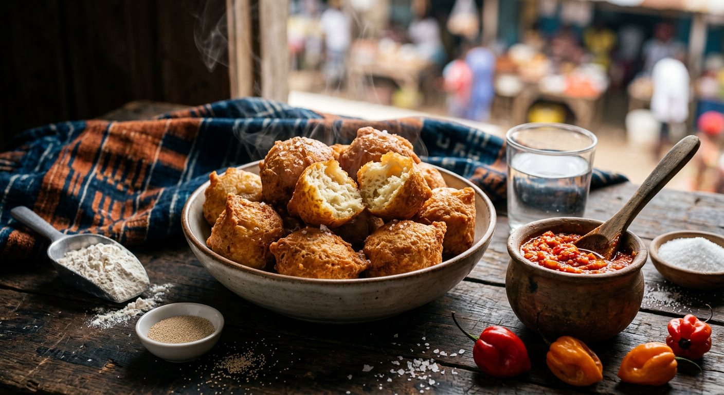 Kala (Deep-fried yeast dough dumplings) — Liberia