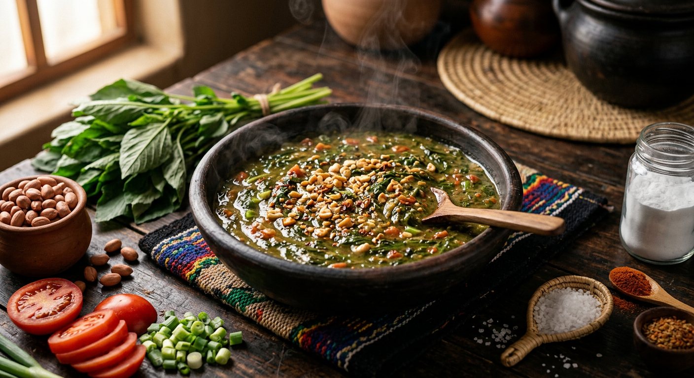 Ligusha (Slippery Jute Leaf Relish) — Eswatini