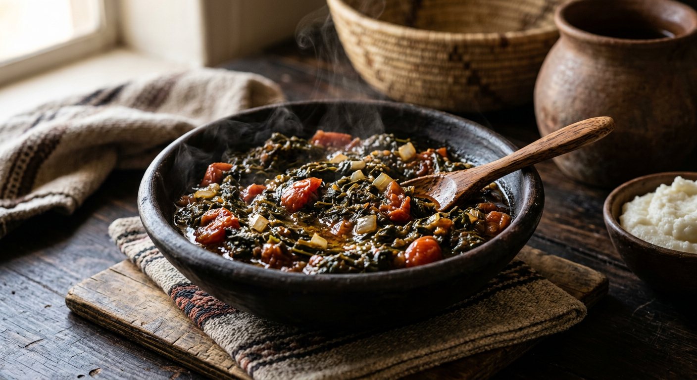 Ombidi (Wild Spinach Relish) — Namibia