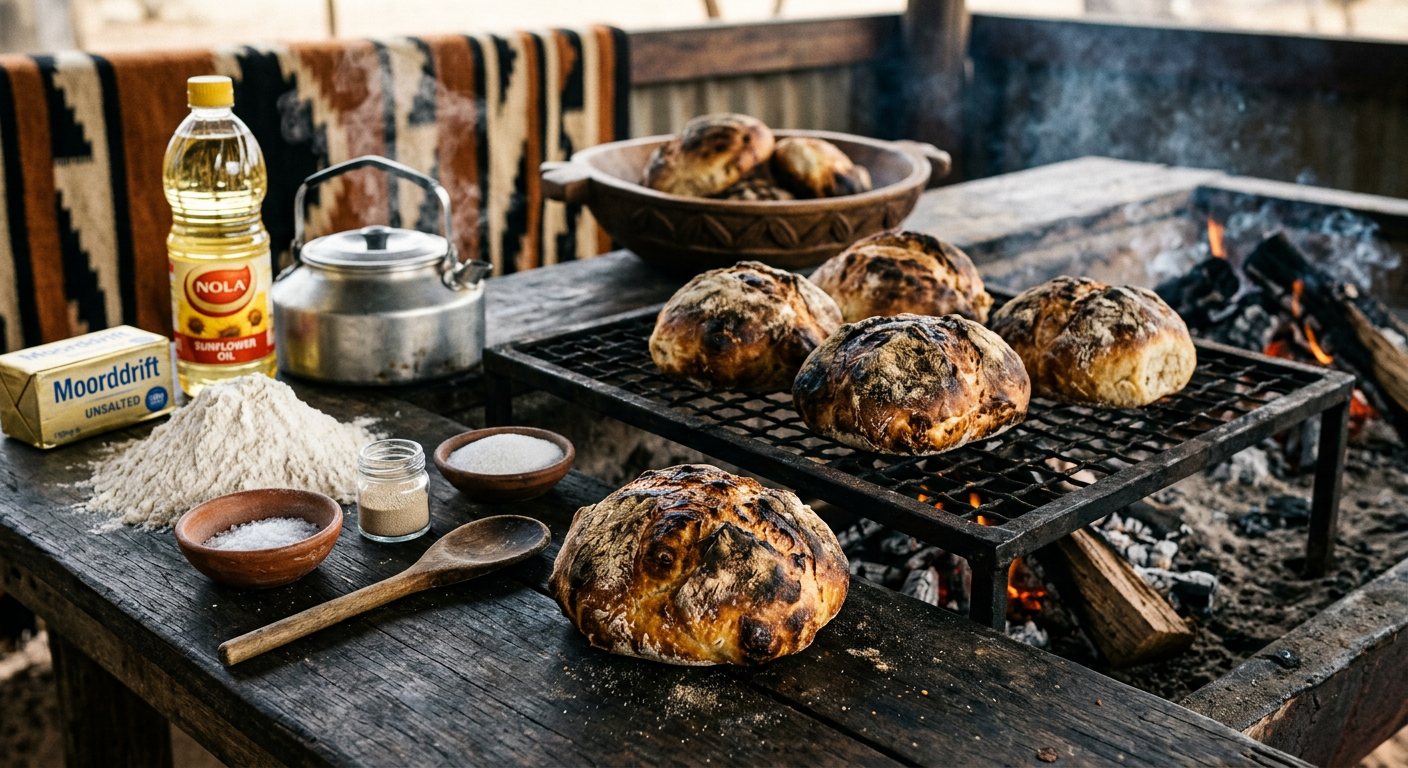 Roosterbrood (Gridiron Campfire Breads) — Namibia