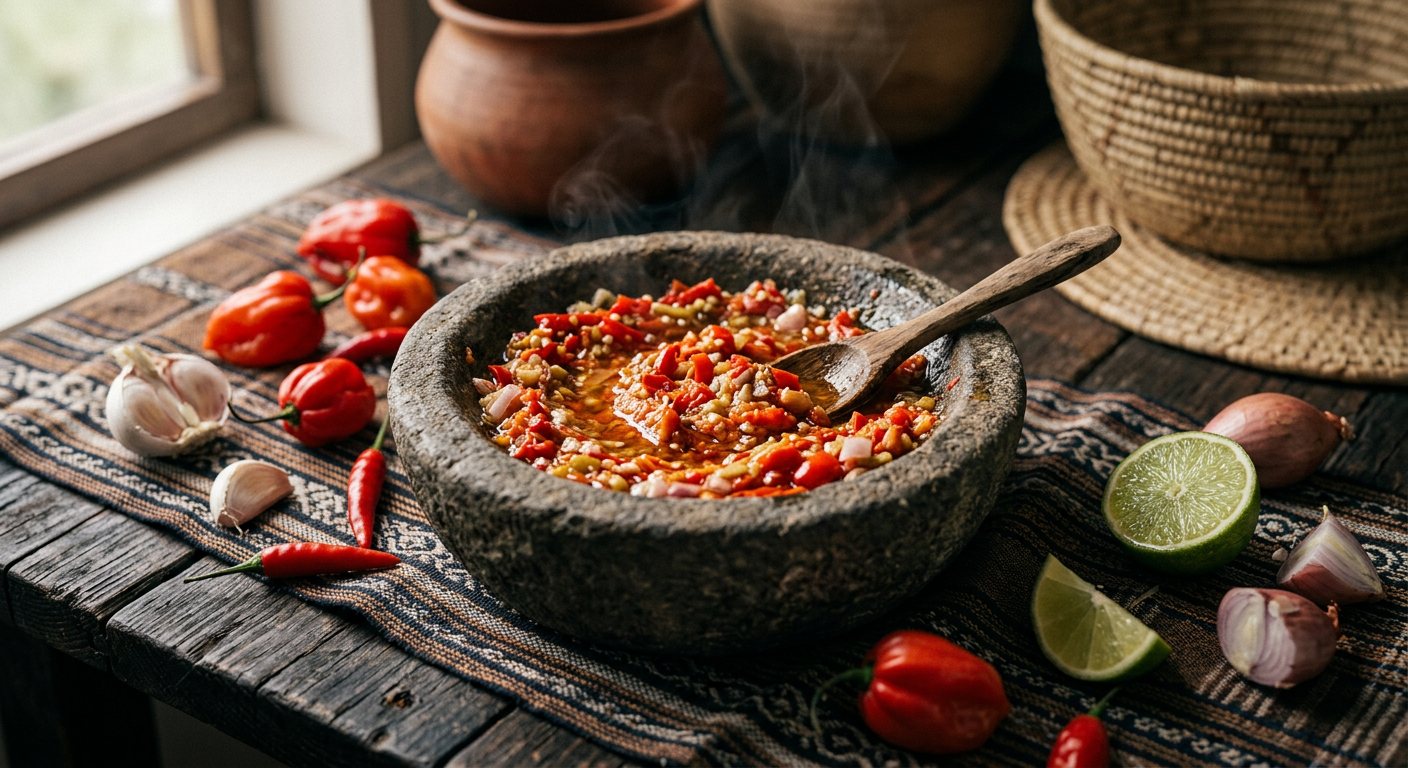 Poutou (Pounded Chili, Garlic, and Lime Relish) — Comoros
