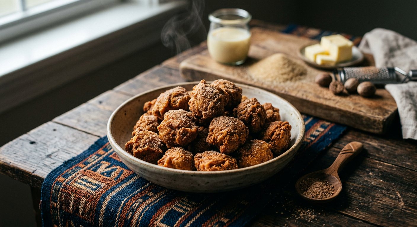 Atchomon (Sweet Fried Nutmeg Crunch Bites) — Benin