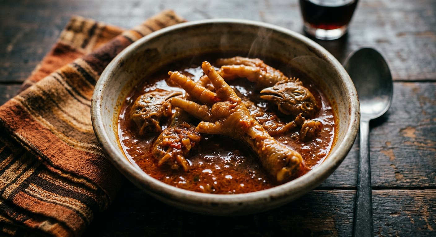 Walkie Talkies (Braised Spiced Chicken Feet and Heads) — South Africa