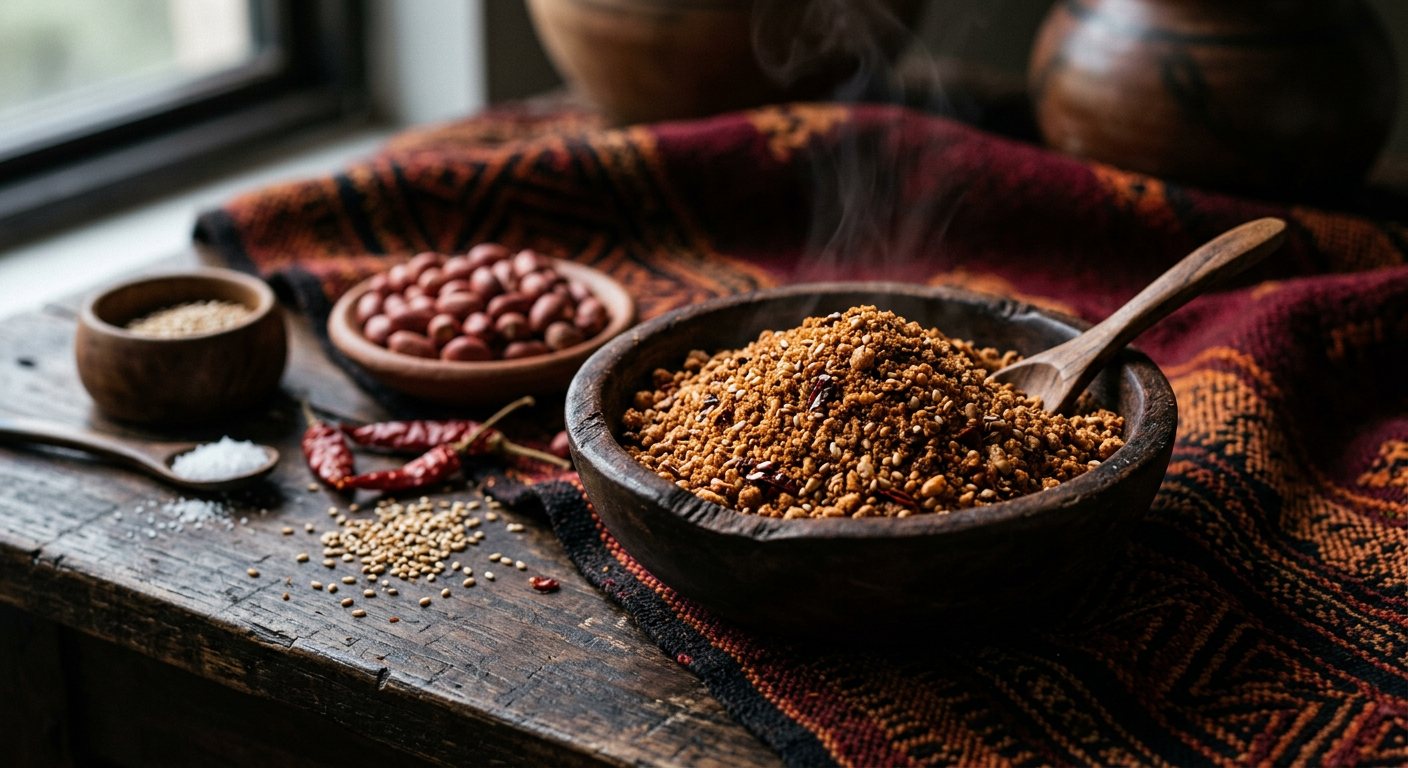 Nsinjiro (Roasted Pounded Peanut Seasoning Powder) — Malawi