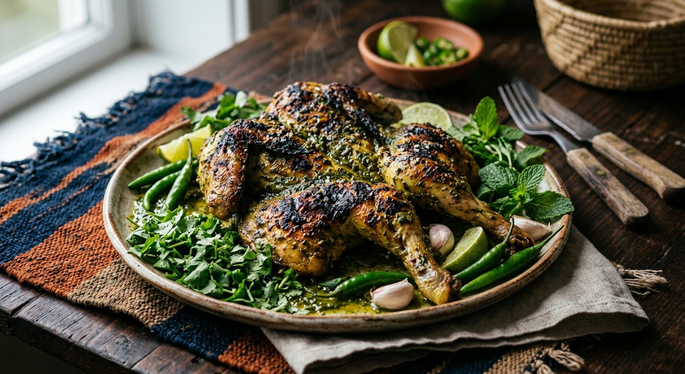 Galinha Cafreal (Spicy Spatchcocked Grilled Chicken Cafreal) — Mozambique
