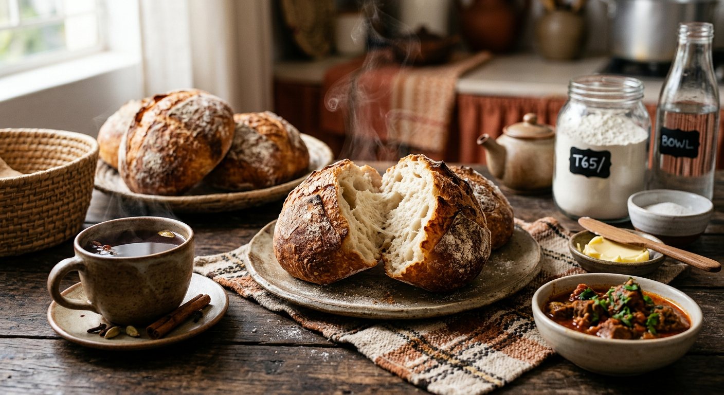 Pão d'Água (Crusty Mozambican Water Bread) — Mozambique
