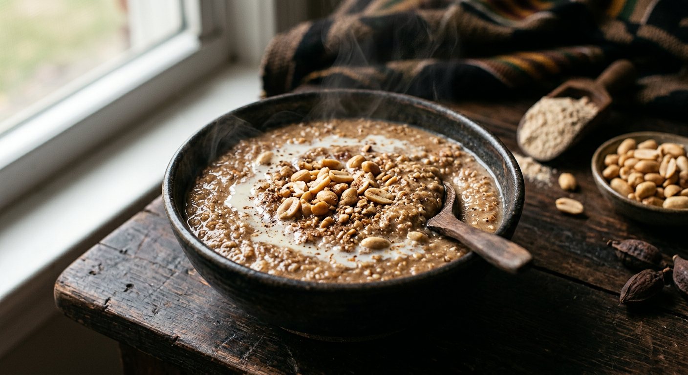 Tom Brown (Toasted Multi-Grain Cereal Porridge with Milk) — Ghana