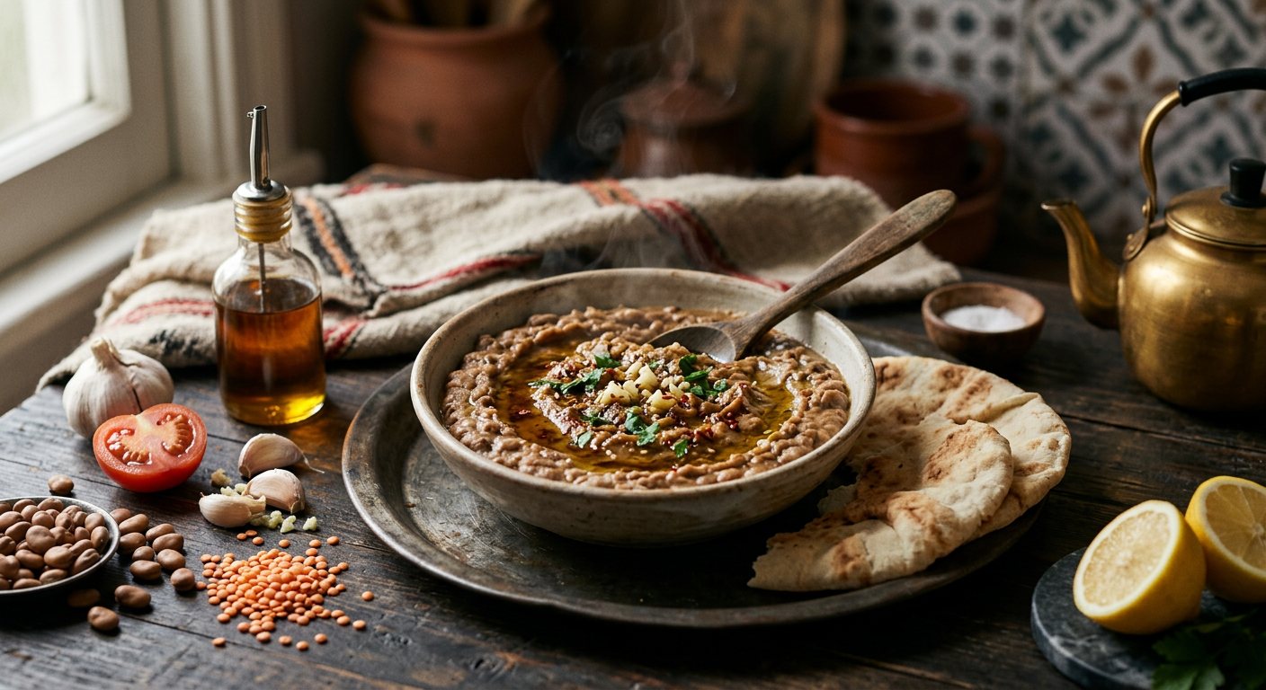 Ful Medames (Slow-Simmered Egyptian Fava Beans) — Egypt