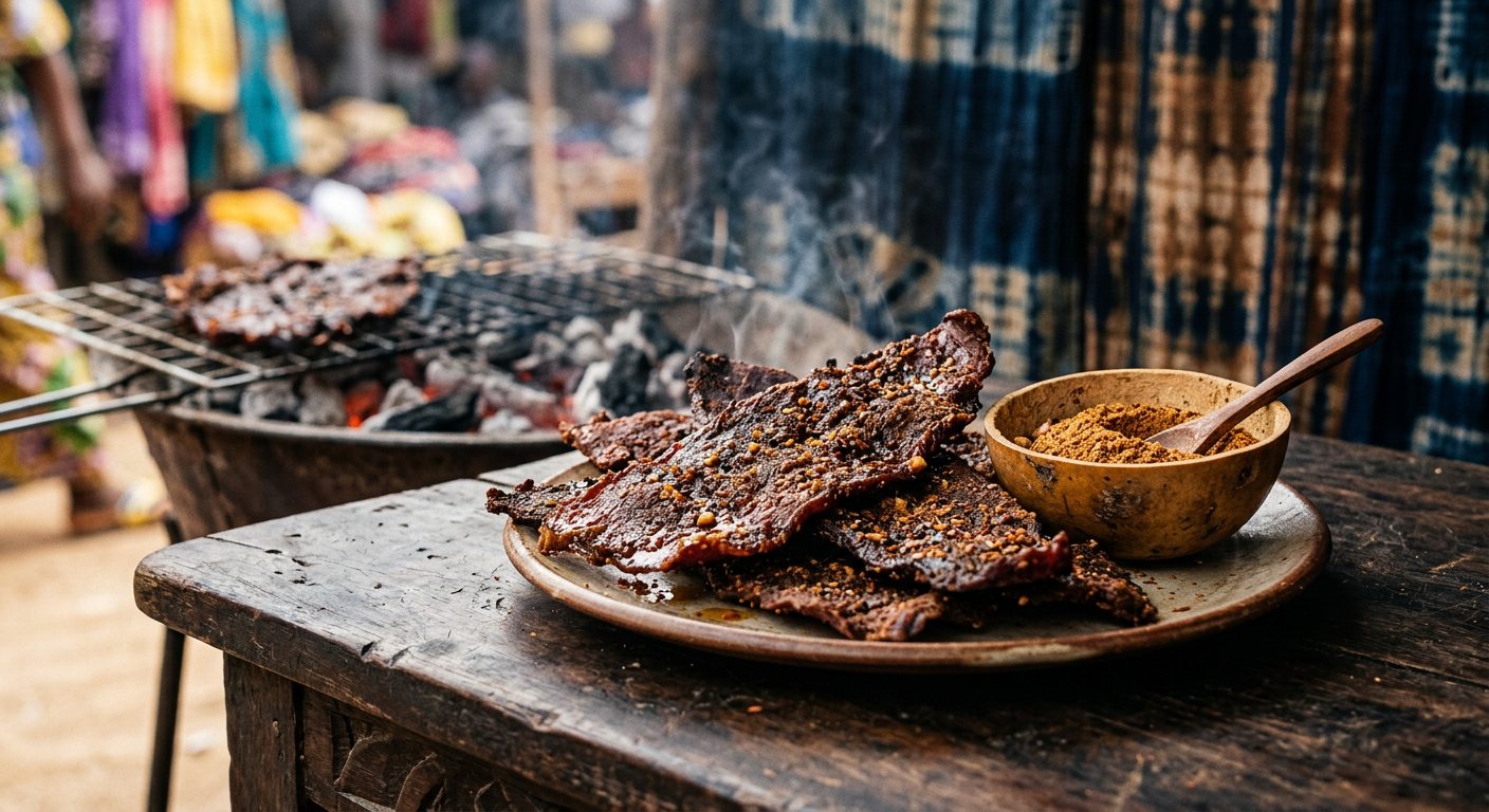 Kilishi (Spiced Sun-Dried Thin Beef Jerky) — Nigeria