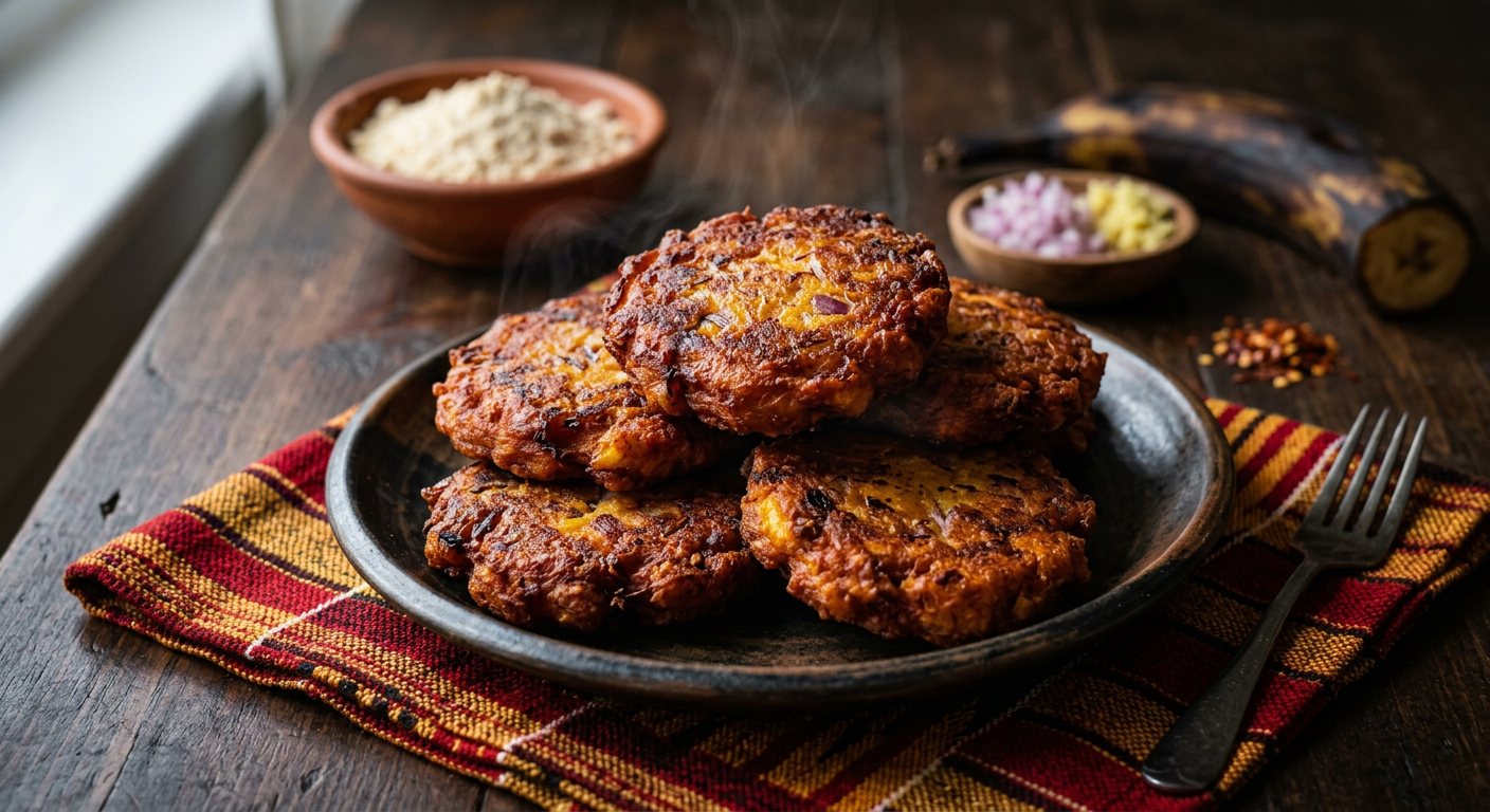 Tatale (Spiced Ripe Plantain and Corn Flour Pancakes) — Ghana