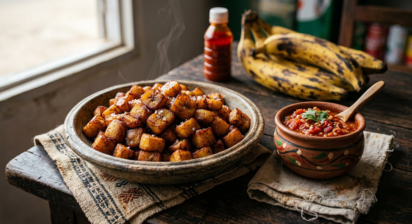 Alloco (Crispy Fried Ripe Plantains with Piment Sauce) — Côte d'Ivoire