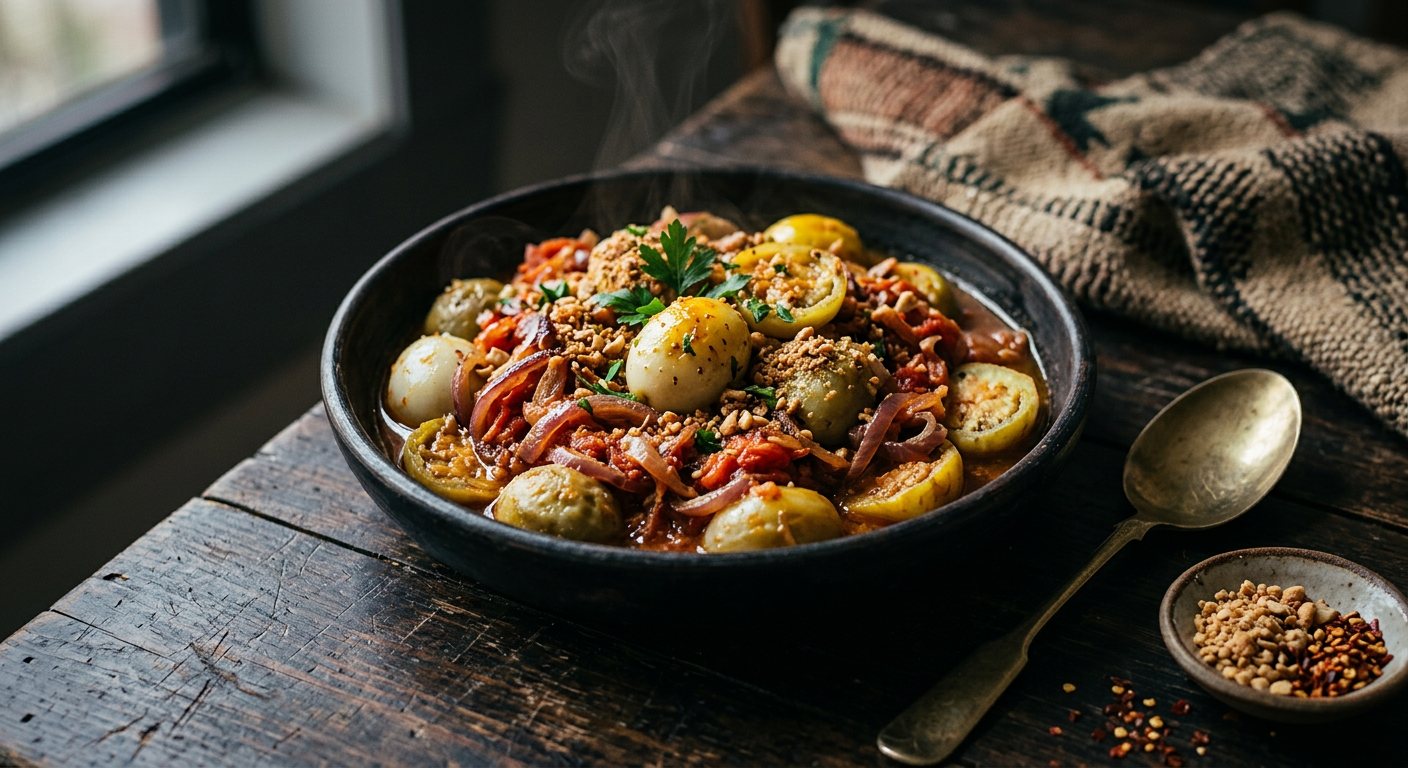 Impwa (Sautéed Bitter Garden Eggs) — Zambia
