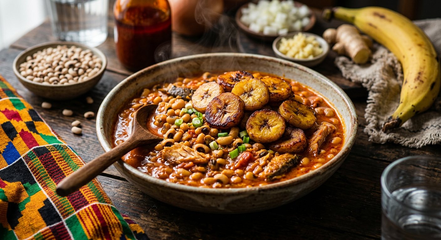 Red Red (Ghanaian Cowpea Stew with Fried Sweet Plantains) — Ghana