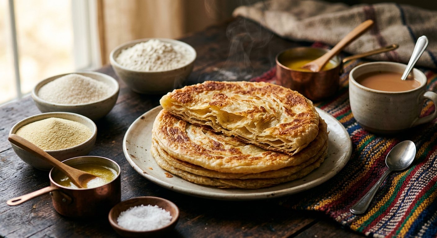 Sabayad (Flaky Layered Pan Bread) — Djibouti