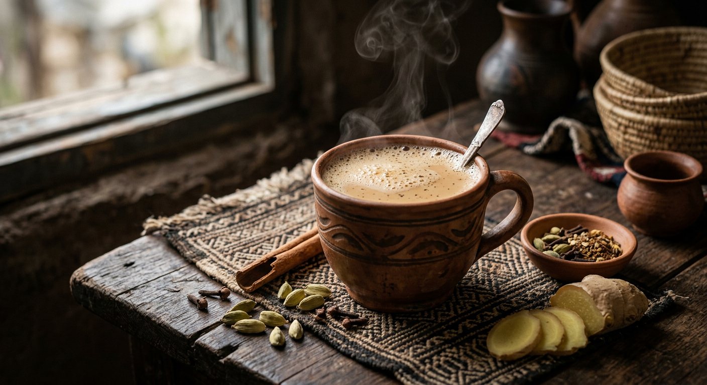 Shaah Cadees (Spiced Cardamom and Clove Milk Tea) — Djibouti