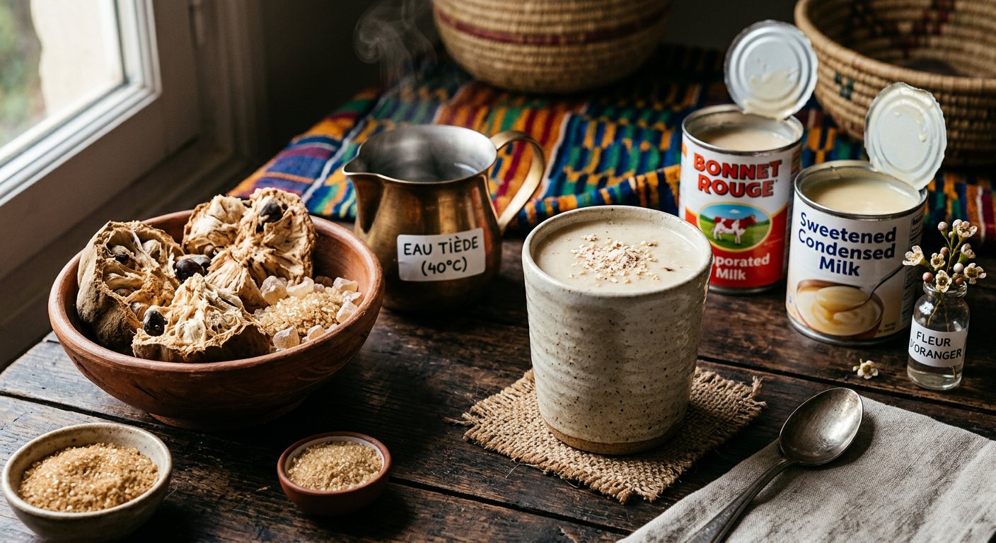 Jus de Bouye (Creamy Wild Baobab Fruit Nectar) — Guinea