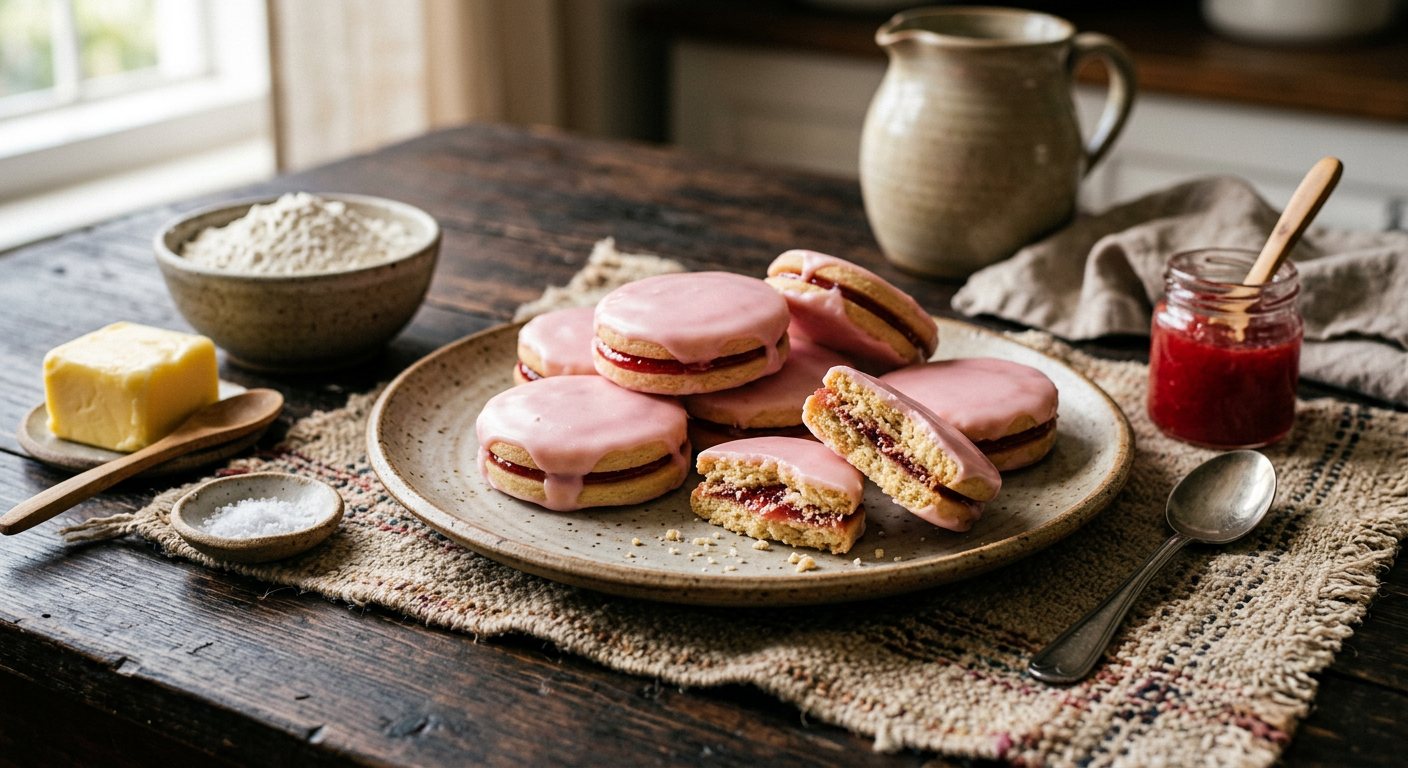 Napolitaine (Jam-Filled Glazed Shortbreads) — Mauritius