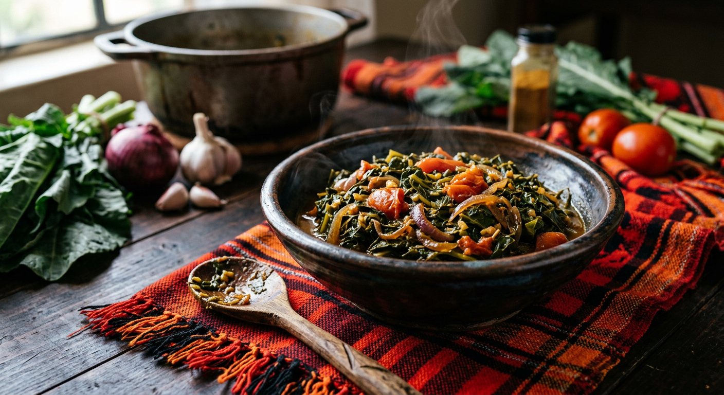 Sukuma Wiki (Braised Kenyan Collard Greens) — Kenya