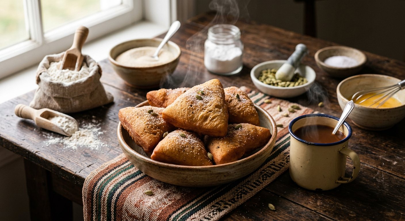 Mandazi (Kenyan Spiced Cardamom Doughnuts) — Kenya