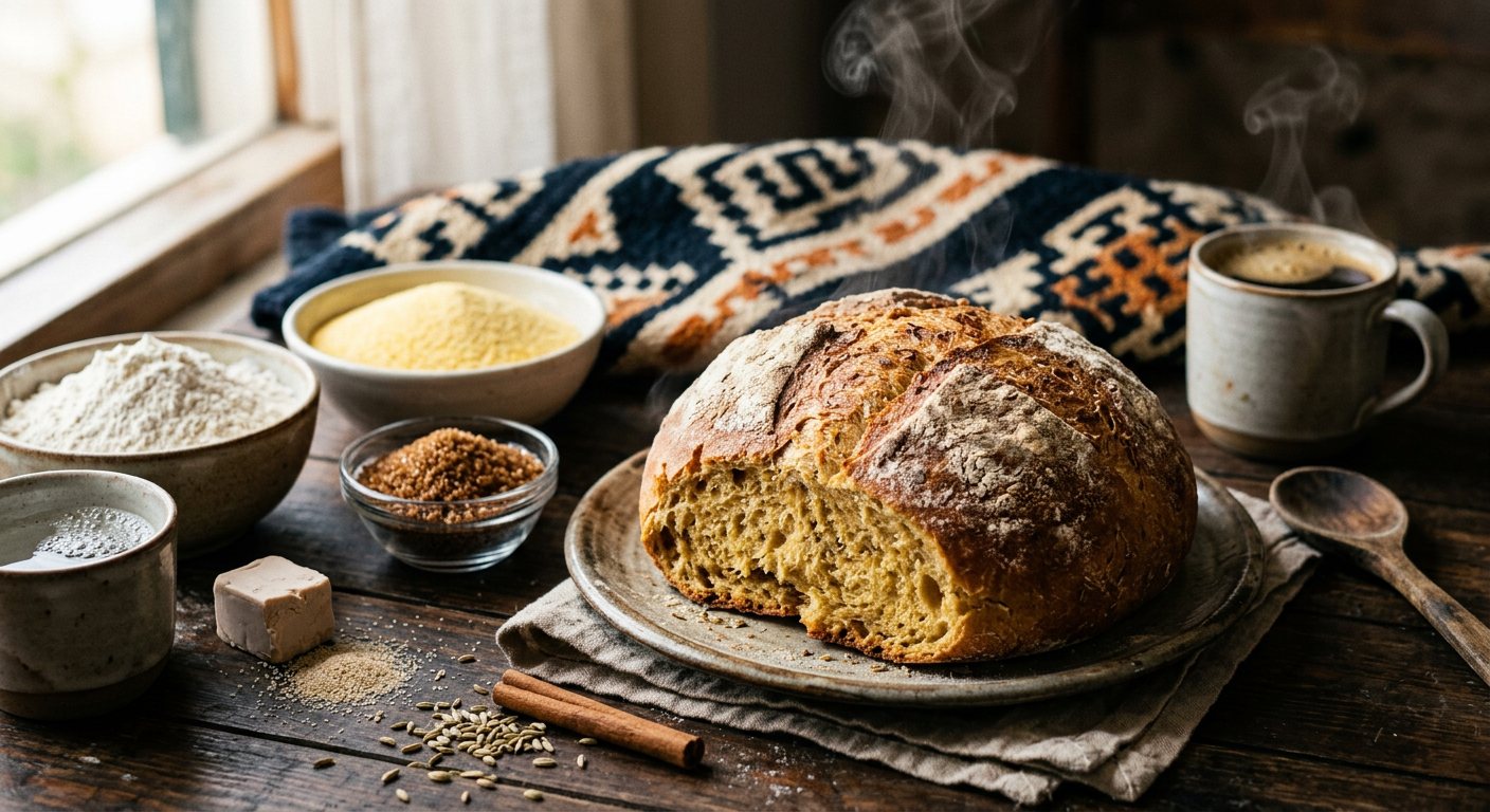 Pão de Terra (Hearth-Baked Sweetish Yeast Roll) — Cabo Verde