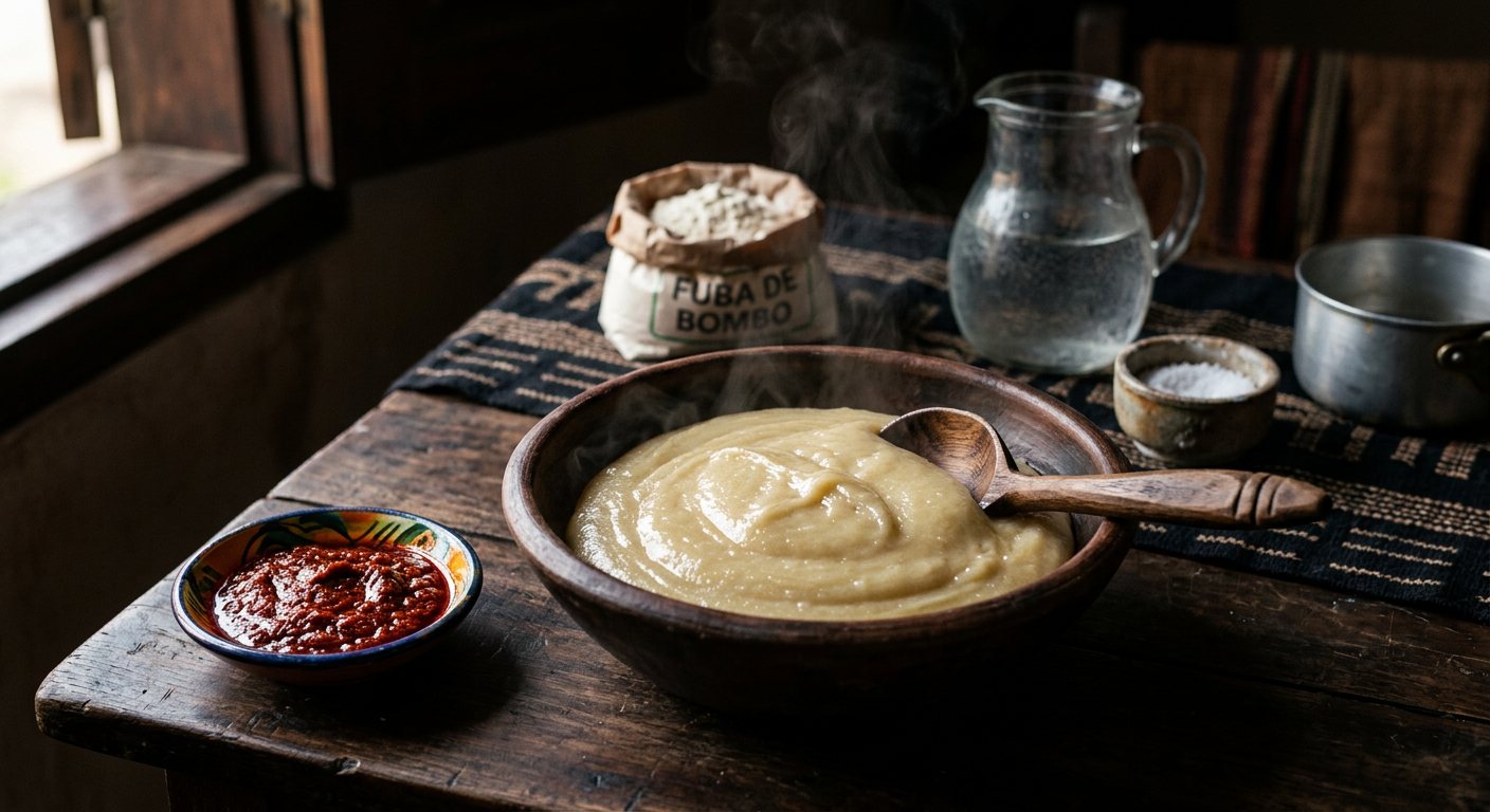 Funge de Bombo (Cassava Flour Mash) — Angola