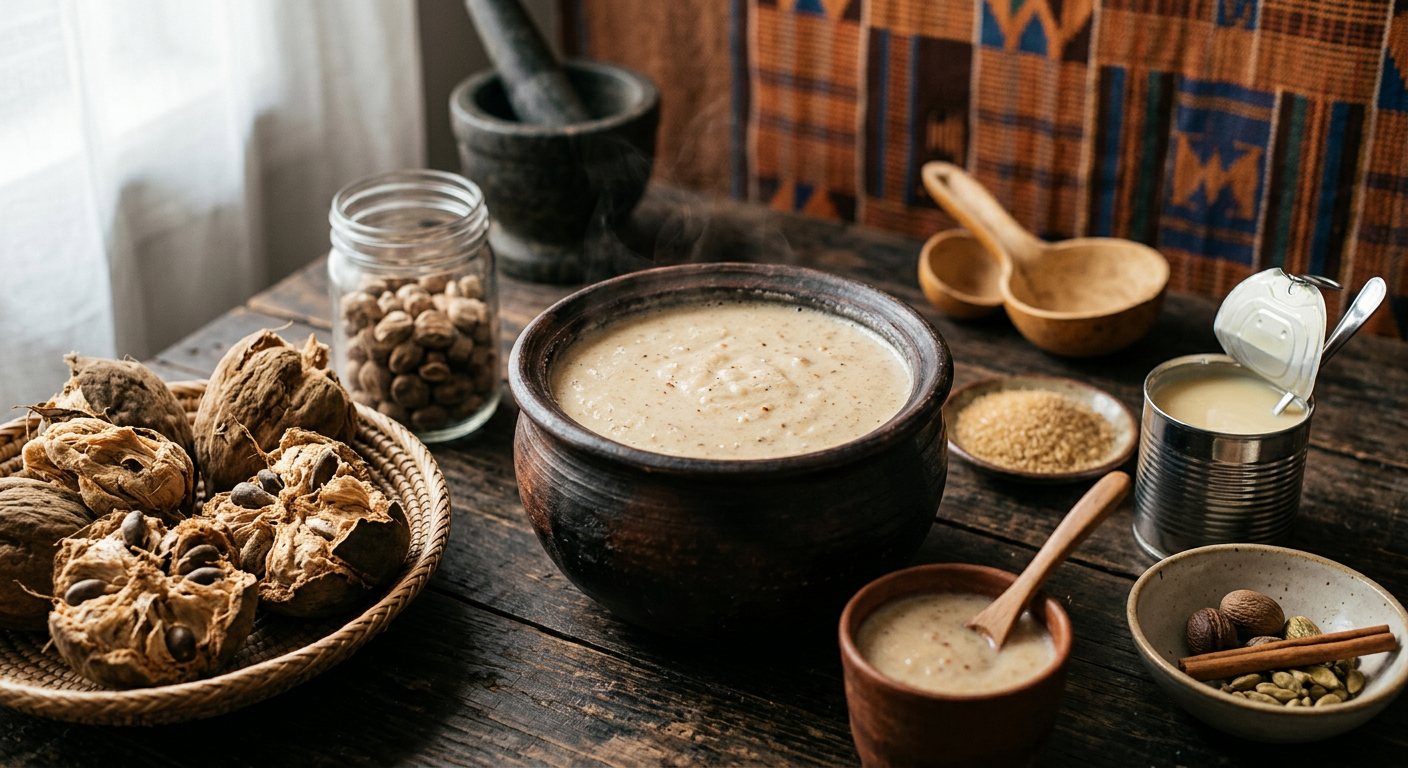 Nanmburang (Sweetened Creamy Baobab Fruit Nectar) — Gambia