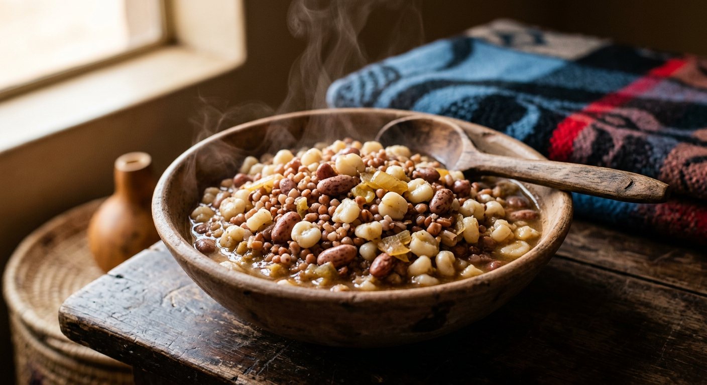 Likobe (Boiled Whole Maize and Bean Medley) — Lesotho