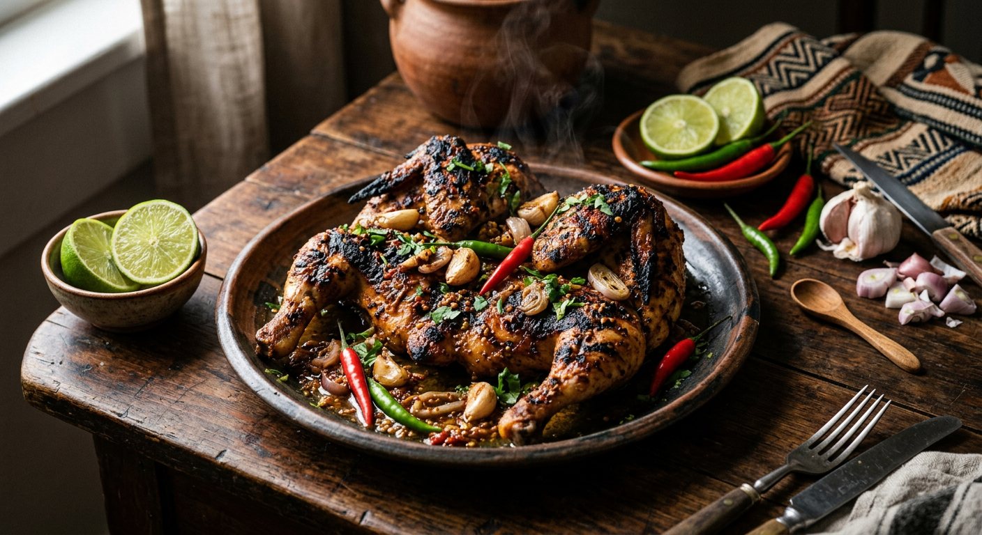 Cafriela de Frango (Spicy Marinated Grilled Chicken) — Guinea-Bissau
