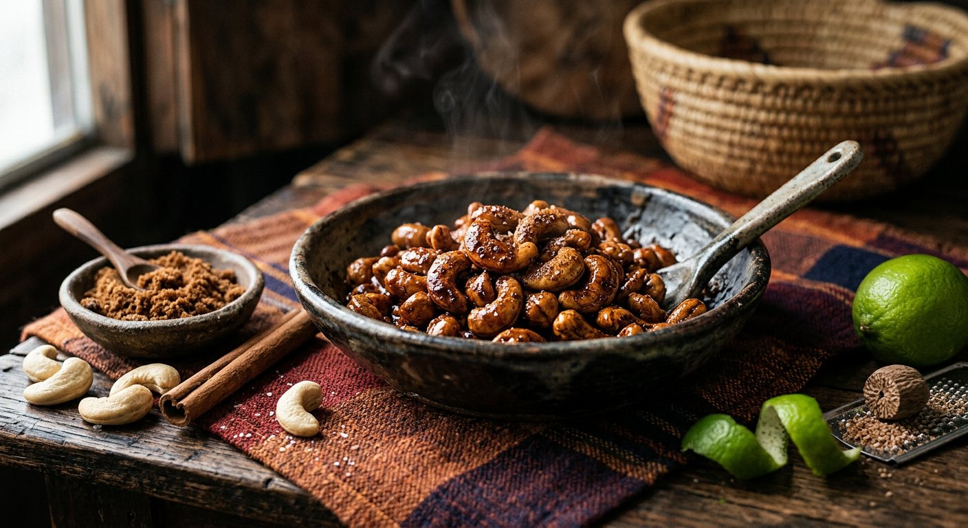 Doces de Castanha de Caju (Caramelized Mozambican Spiced Cashews) — Mozambique