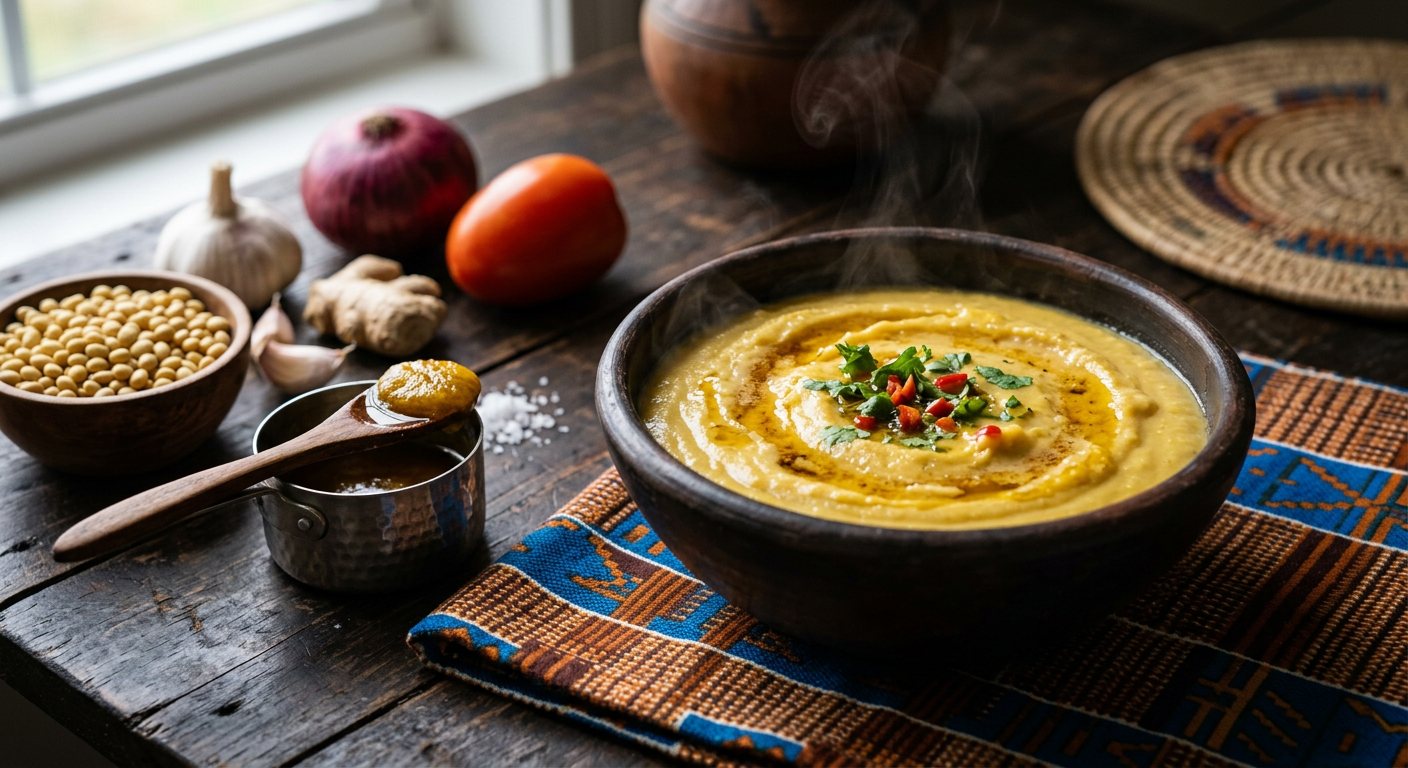 Firinda (Husked Bean Puree with Smoked Ghee) — Uganda
