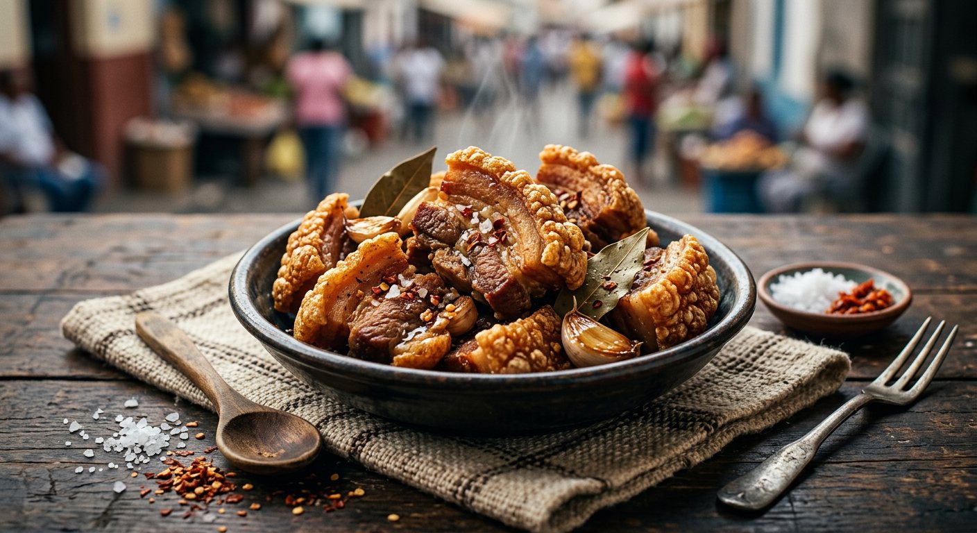 Torresmo (Crispy Fried Pork Cracklings) — Cabo Verde