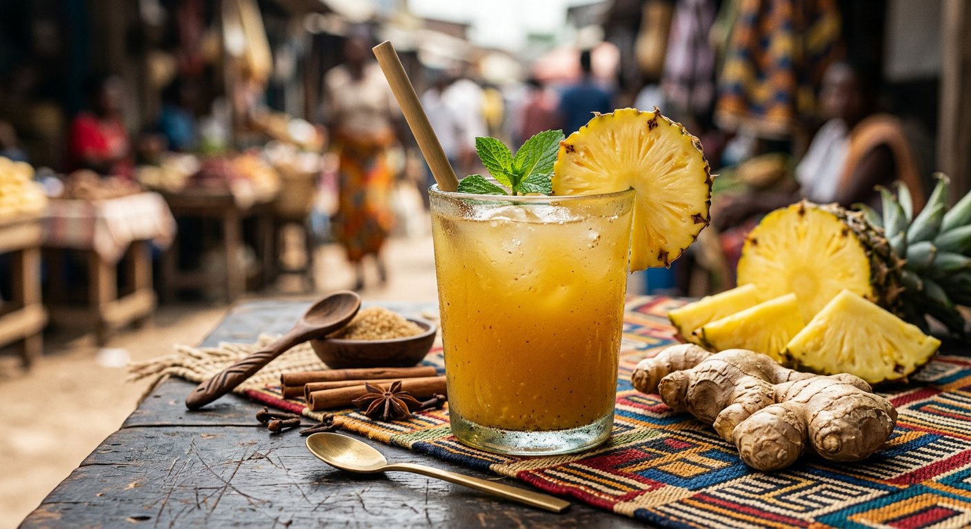 Tangawisi (Spiced Ginger and Pineapple Juice) — DR Congo