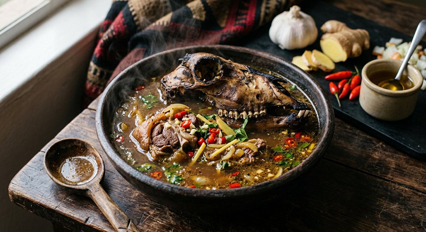 Supu YeMusoro WeMbudzi (Spiced Slow-Cooked Goat Head Broth) — Zimbabwe