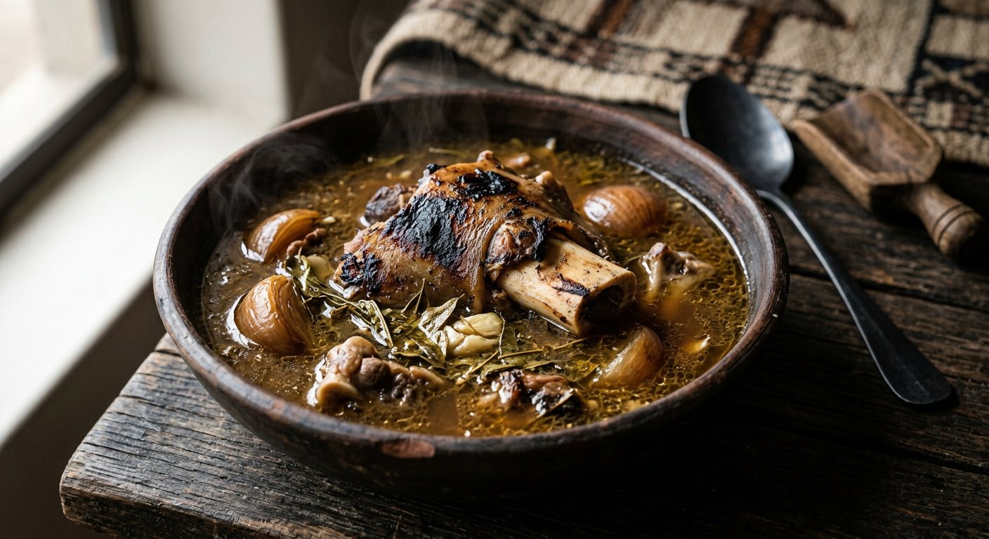 Damara Osoba (Herbal Goat Head and Bone Broth) — Namibia